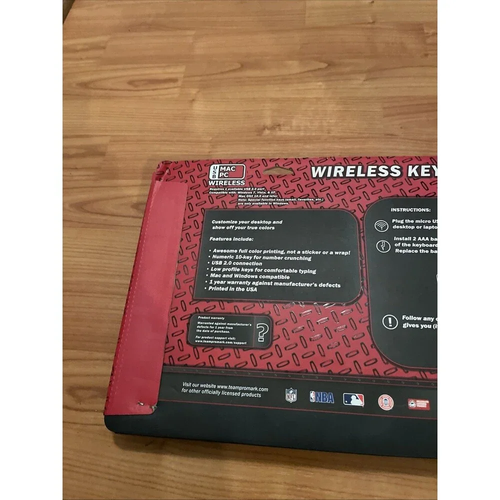 Brooklyn Mets Wireless Keyboard Mac PC NBA